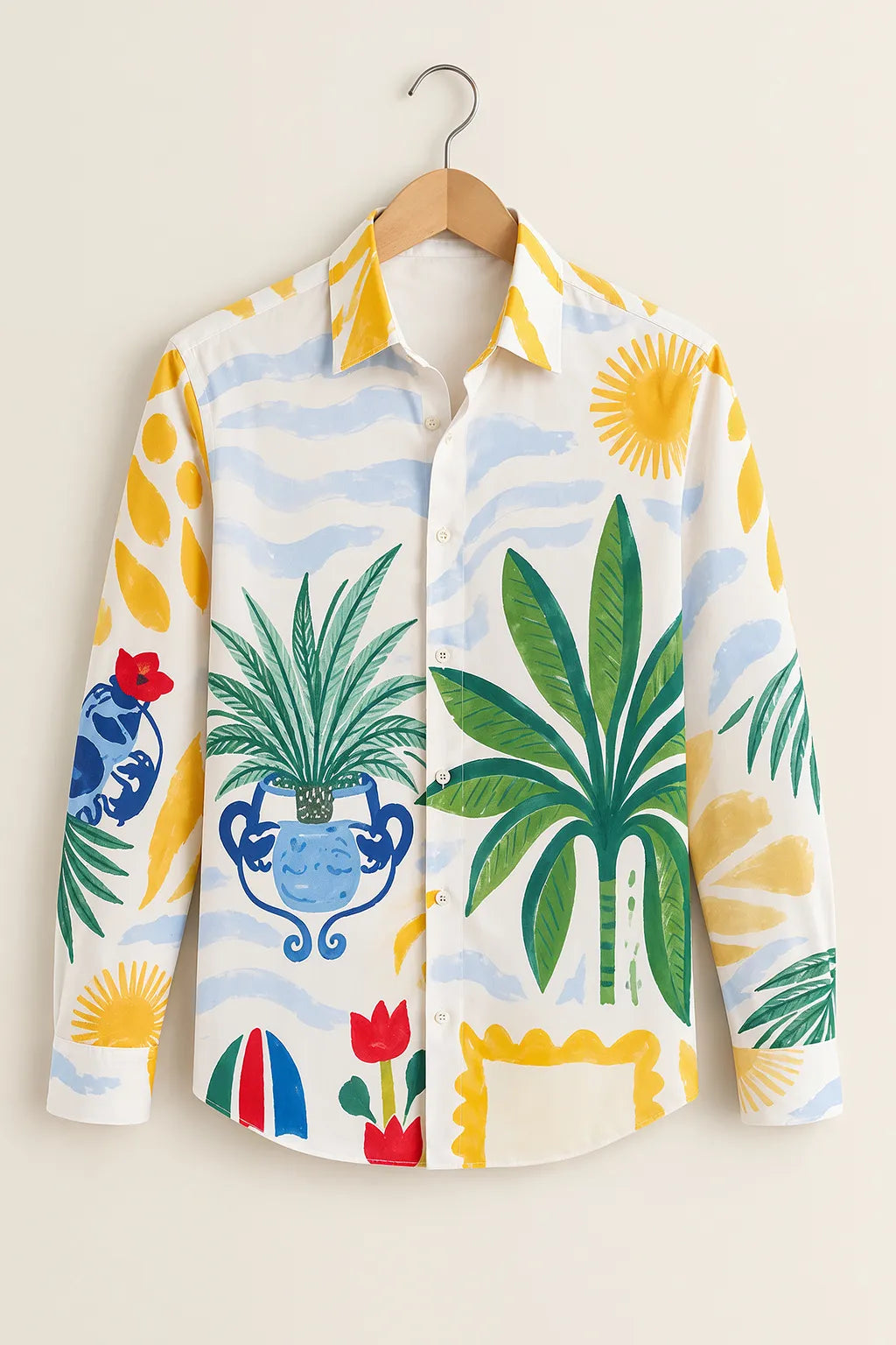 Men’s Summer Sunny Print Shirt