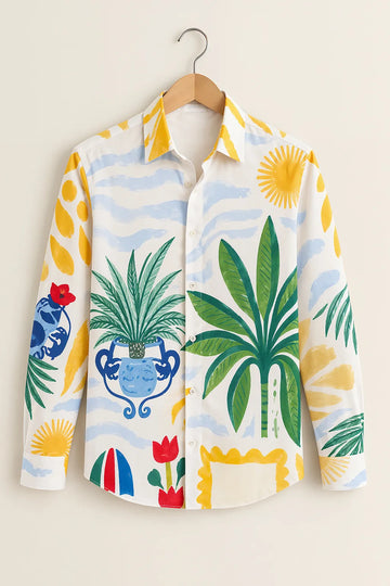 Men’s Summer Sunny Print Shirt