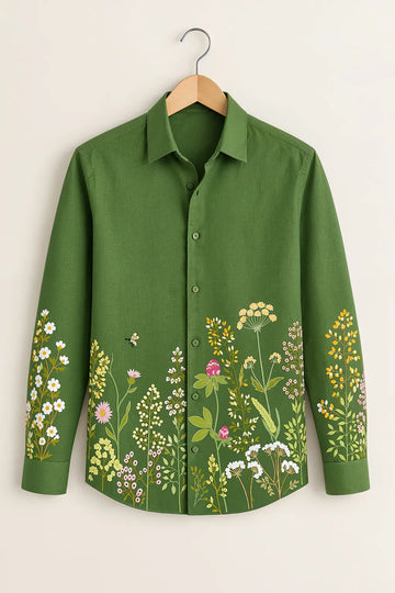 Men’s Nature Bloom Print Shirt