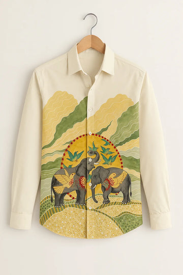 Men’s Elephant Heritage Print Shirt