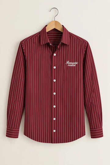 Men’s Wine Classic Stripe Shirt
