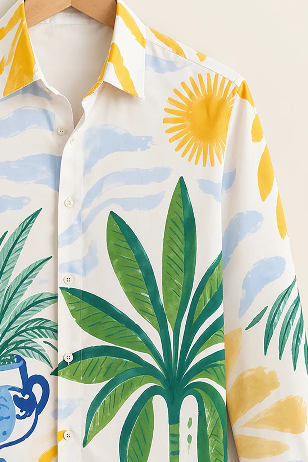 Men’s Summer Sunny Print Shirt