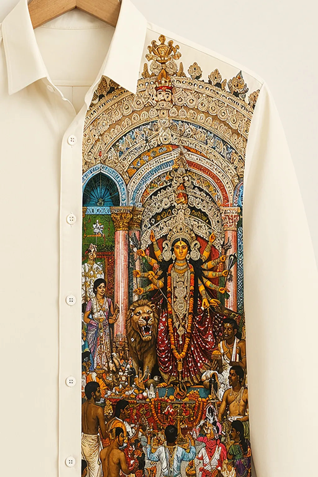 Men’s Durga Heritage Print Shirt